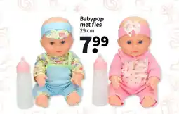 Wibra Babypop met fles aanbieding