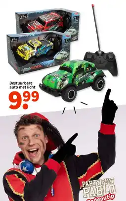 Wibra Bestuurbare auto met licht aanbieding