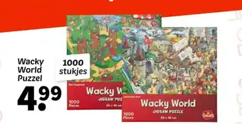 Wibra Wacky World Puzzel aanbieding