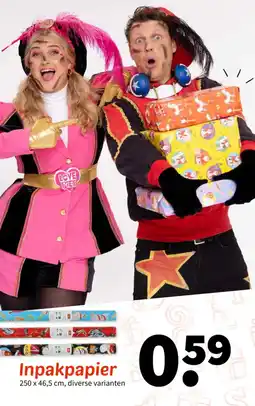 Wibra Inpakpapier aanbieding