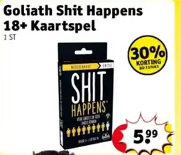 Kruidvat Goliath Shit Happens 18+ Kaartspel aanbieding