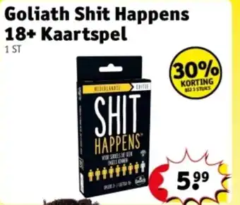 Kruidvat Goliath Shit Happens 18+ Kaartspel aanbieding