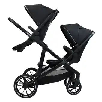 ANWB Deryan Evy V2 Kinderwagen Met extra zitje Zwart aanbieding
