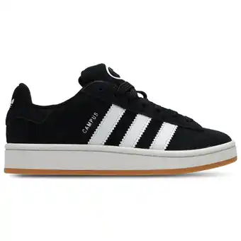 Foot Locker Adidas Campus Kindersneakers - Zwart - Maat 35.5 - Suède aanbieding