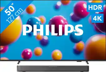 Coolblue Philips 50'' PUS7000 4K (2025) + Philips TAB5109 aanbieding