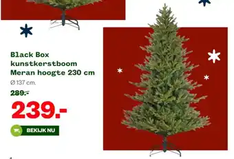 Welkoop Black Box kunstkerstboom Meran hoogte 230 cm aanbieding