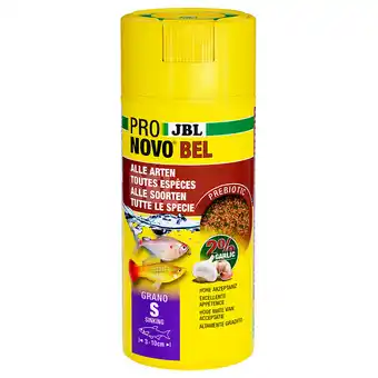 Zooplus 2x 250 ml JBL ProNovo Bel Grano S visvoer aanbieding