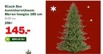 Welkoop Black Box kunstkerstboom Meran hoogte 185 cm aanbieding