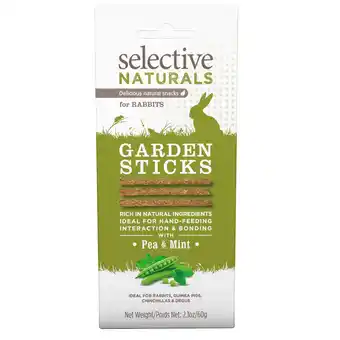 Zooplus Voordeelpakket: 2x60g Selective Naturals Tuinsticks voor konijnen aanbieding