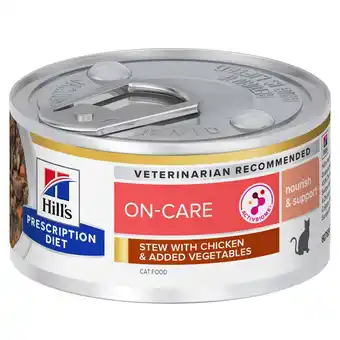 Zooplus 24 x 82 g Hill's Prescription Diet On-Care met Kip kattenvoer nat aanbieding