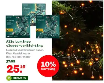 Welkoop Alle Lumineo clusterverlichting aanbieding
