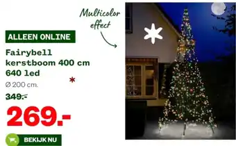 Welkoop Fairybell kerstboom 400 cm 640 led aanbieding