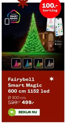 Welkoop Fairybell Smart Magic 600 cm 1152 led aanbieding