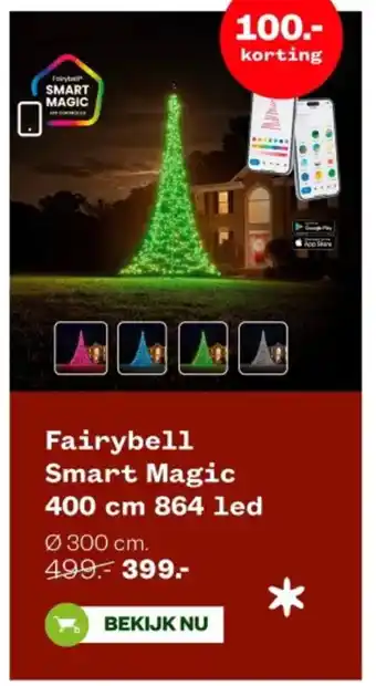 Welkoop Fairybell Smart Magic 400 cm 864 led aanbieding