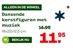 Welkoop Dansende kerstfiguren met muziek aanbieding