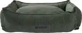 Bol.com Wooff Cocoon Rib Velours Olijfgroen - Hondenmand - 60x40x18 cm aanbieding
