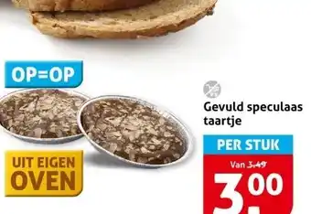 Hoogvliet Gevuld speculaas taartje aanbieding