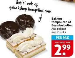 Hoogvliet Bakkers tompoucen of Bossche bollen aanbieding