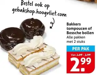 Hoogvliet Bakkers tompoucen of Bossche bollen aanbieding