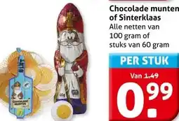 Hoogvliet Chocolade munten of Sinterklaas aanbieding