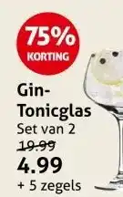 Hoogvliet Gin-Tonicglas aanbieding