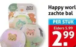 Hoogvliet Happy world zachte bal aanbieding