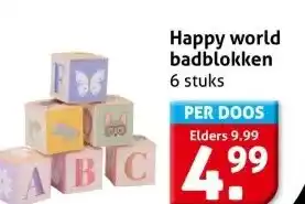 Hoogvliet Happy world badblokken aanbieding