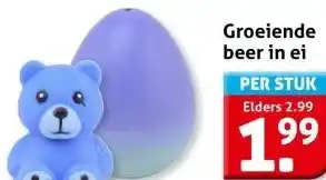 Hoogvliet Groeiende beer in ei aanbieding