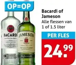 Hoogvliet Bacardi of Jameson aanbieding