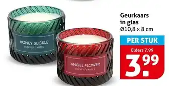 Hoogvliet Geurkaars in glas aanbieding