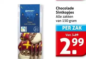 Hoogvliet Chocolade Sintkopjes aanbieding