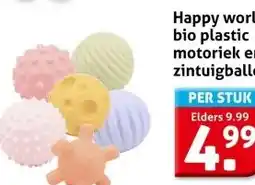 Hoogvliet Happy world bio plastic motoriek en zintuigballen aanbieding