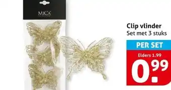 Hoogvliet Clip vlinder aanbieding