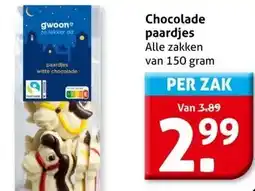 Hoogvliet Chocolade paardjes aanbieding