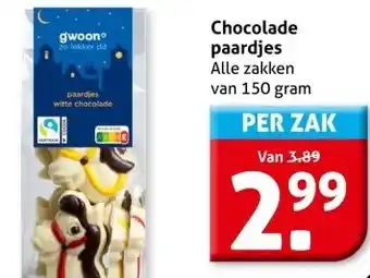 Hoogvliet Chocolade paardjes aanbieding