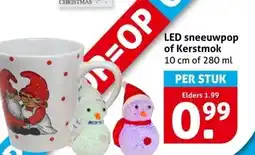 Hoogvliet LED sneeuwpop of Kerstmok aanbieding