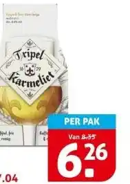 Hoogvliet Tripel Karmeliet aanbieding