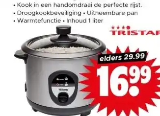 Dirk Tristar RVS rijstkoker RK-6126 aanbieding