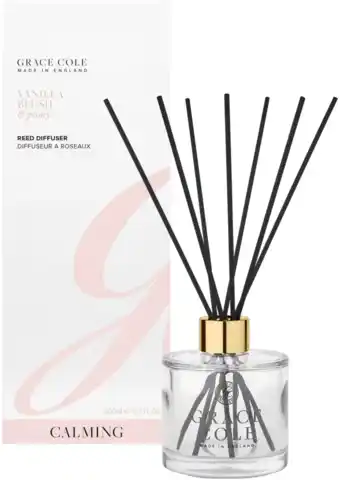 De Online Drogist Grace Cole Vanilla Blush & Peony Reed Diffuser aanbieding