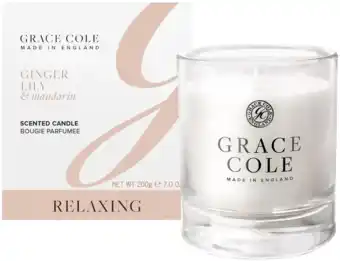 De Online Drogist Grace Cole Ginger Lily & Mandarin Scented Candle aanbieding