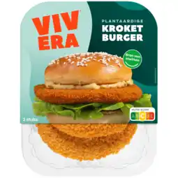 Dekamarkt Vivera Kroketburger plantaardig 2 st aanbieding