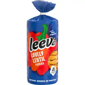 Dekamarkt Leev Bio lentil wafels paprika aanbieding