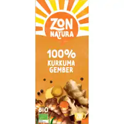 Dekamarkt Zonnatura Biologische thee 100% kurkuma gember aanbieding