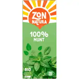 Dekamarkt Zonnatura Biologische kruidenthee munt aanbieding