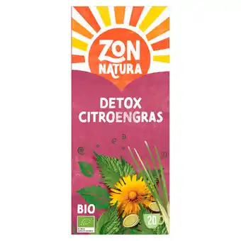 Dekamarkt Zonnatura Biologische kruidenthee detox citroengras aanbieding
