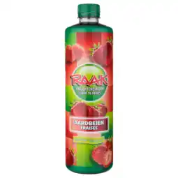 Dekamarkt Raak Limonadesiroop aardbei aanbieding