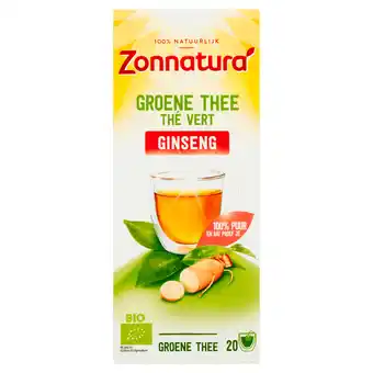 Dekamarkt Zonnatura Groene thee ginseng kop 20 zakjes aanbieding