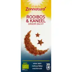 Dekamarkt Zonnatura Rooibosthee kaneel droomzacht 20zk aanbieding