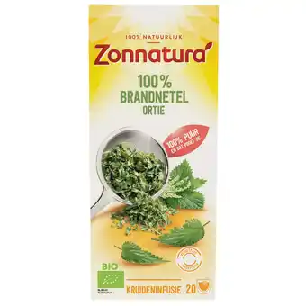 Dekamarkt Zonnatura Biologische kruidenthee brandnetel aanbieding