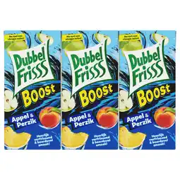 Dekamarkt Dubbelfrisss Appel-perzik boost aanbieding